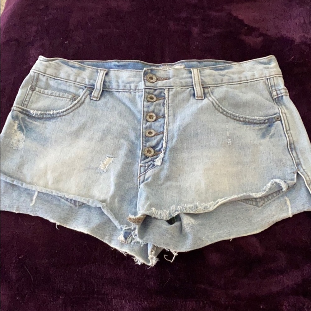 Free people denim shorts